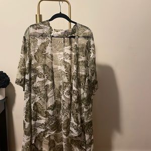 Palm leaf kimono